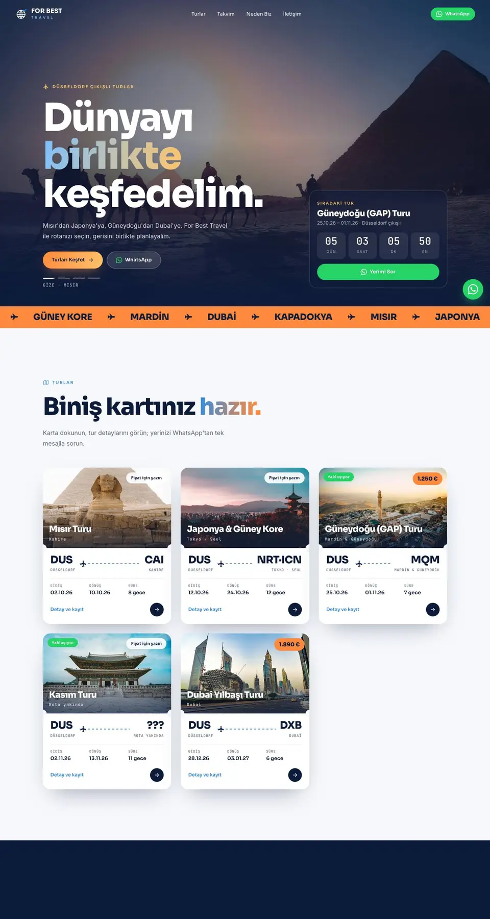 For Best Travel web sitesi